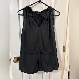 Black Sleeveless Blouse